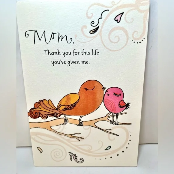 5 Happy Mother’s Day Hallmark Greeting Cards Flowers Puppy Dog Butterflies Birds - Picture 3 of 11